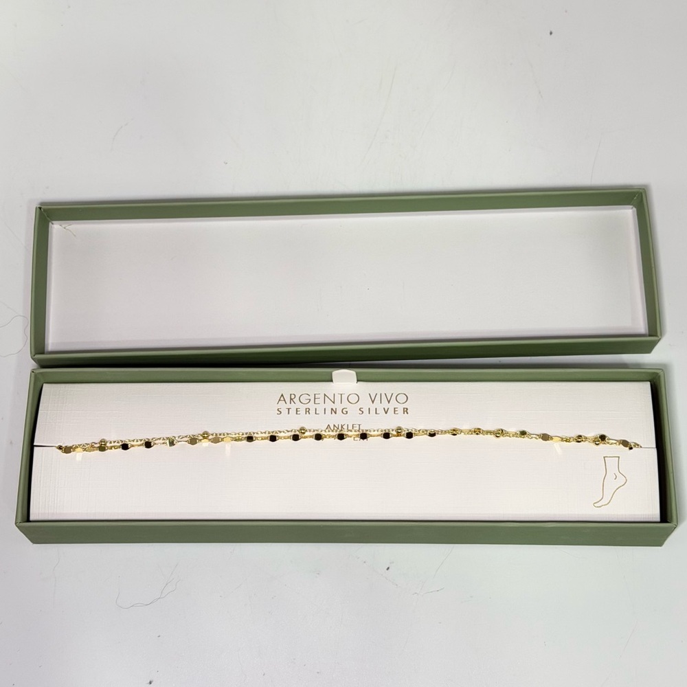 Argento Vivo Gold-Plated Sterling Silver Anklet